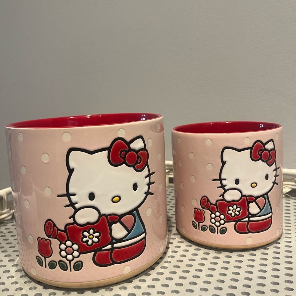 Hello kitty flower pot
